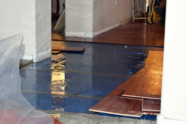 Professional Water Damage Restoration technician working in Addison, WV